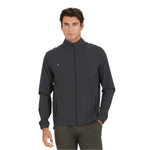 Vuori 01. MENS APPAREL - MENS JACKETS - MENS JACKETS WIND Men's Venture Track Jacket BLACK LINEN TEXTURE