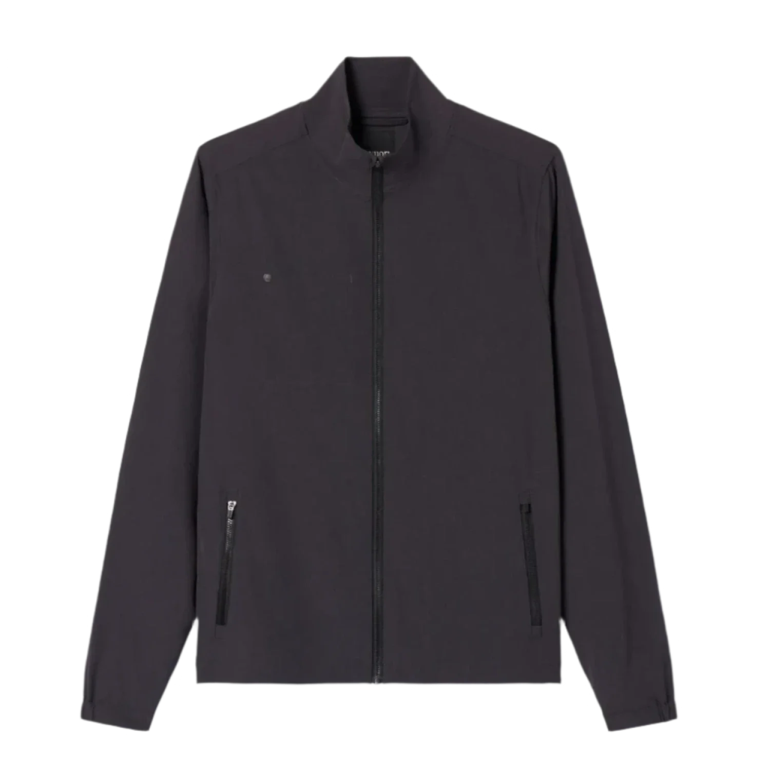 Vuori 01. MENS APPAREL - MENS JACKETS - MENS JACKETS WIND Men's Venture Track Jacket BLACK LINEN TEXTURE