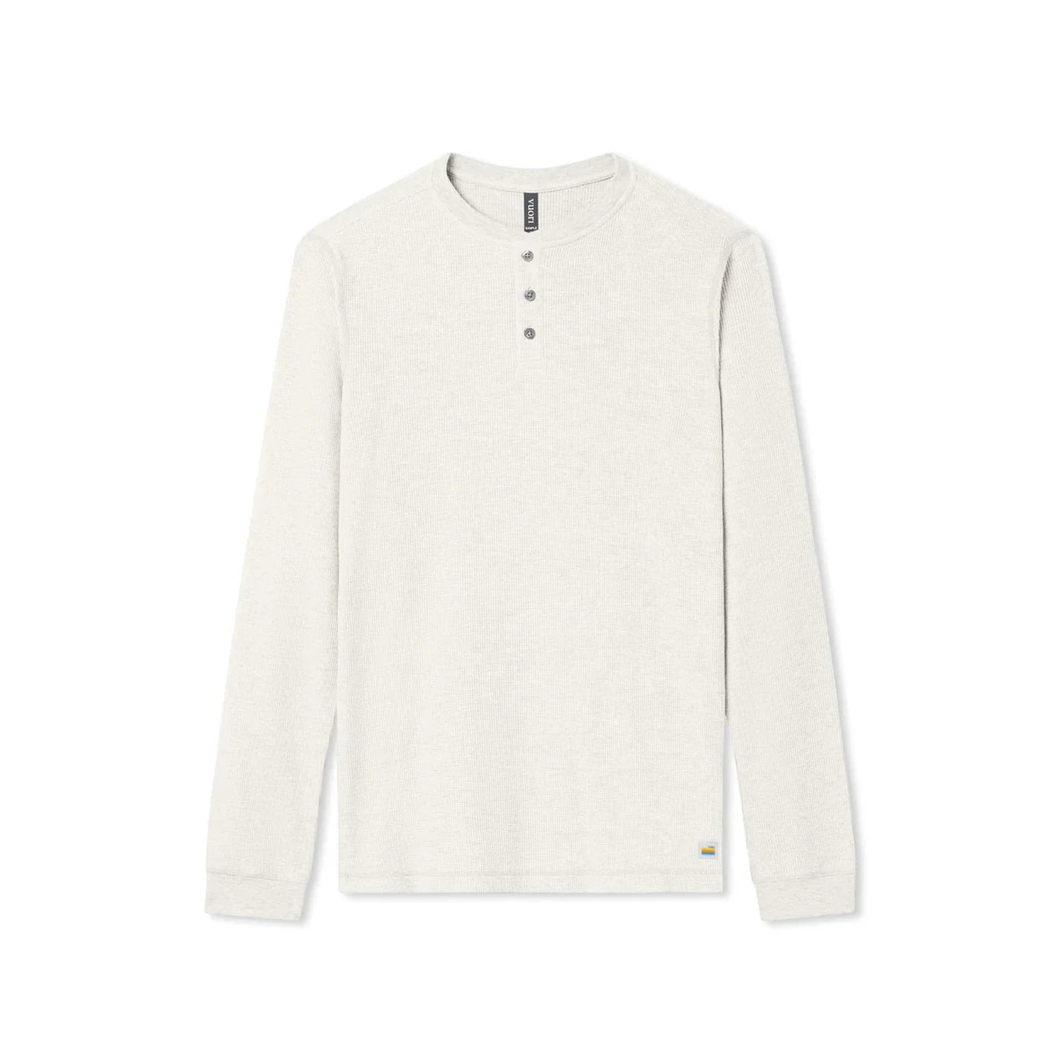 Vuori 01. MENS APPAREL - MENS LS SHIRTS - MENS LS CASUAL Men's Waffle Henley MSM MARSHMALLOW