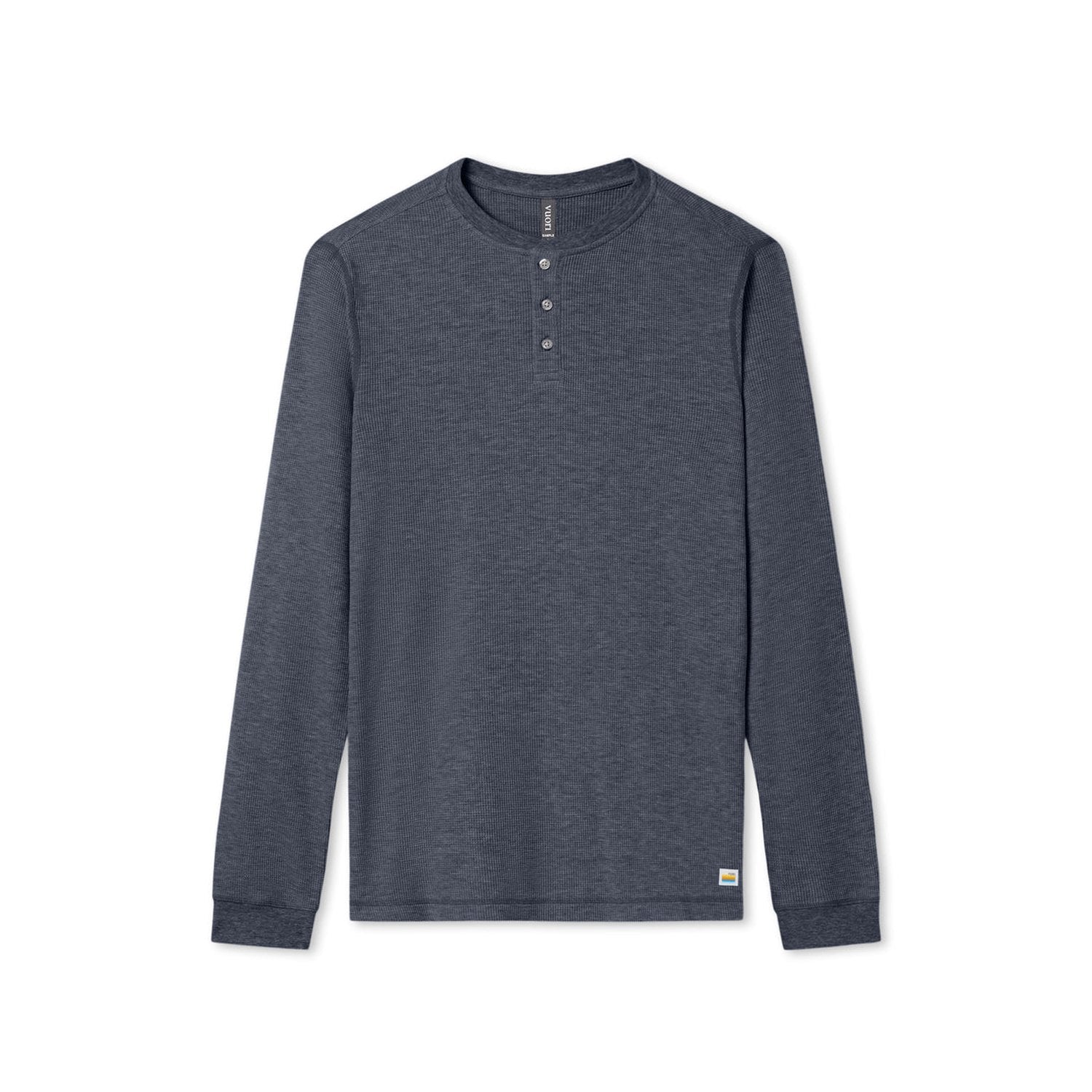 Vuori 01. MENS APPAREL - MENS LS SHIRTS - MENS LS CASUAL Men's Waffle Henley NVY NAVY