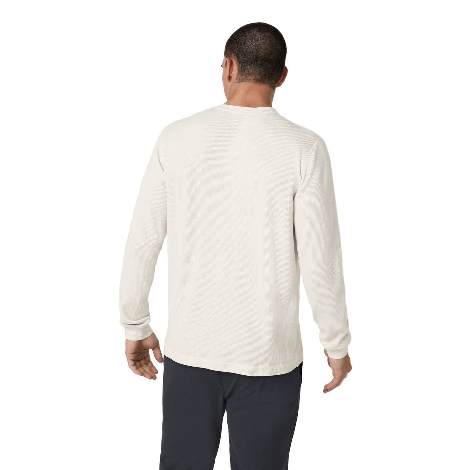 Vuori 01. MENS APPAREL - MENS LS SHIRTS - MENS LS CASUAL Men's Waffle Henley MSM MARSHMALLOW