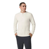 Vuori 01. MENS APPAREL - MENS LS SHIRTS - MENS LS CASUAL Men's Waffle Henley MSM MARSHMALLOW