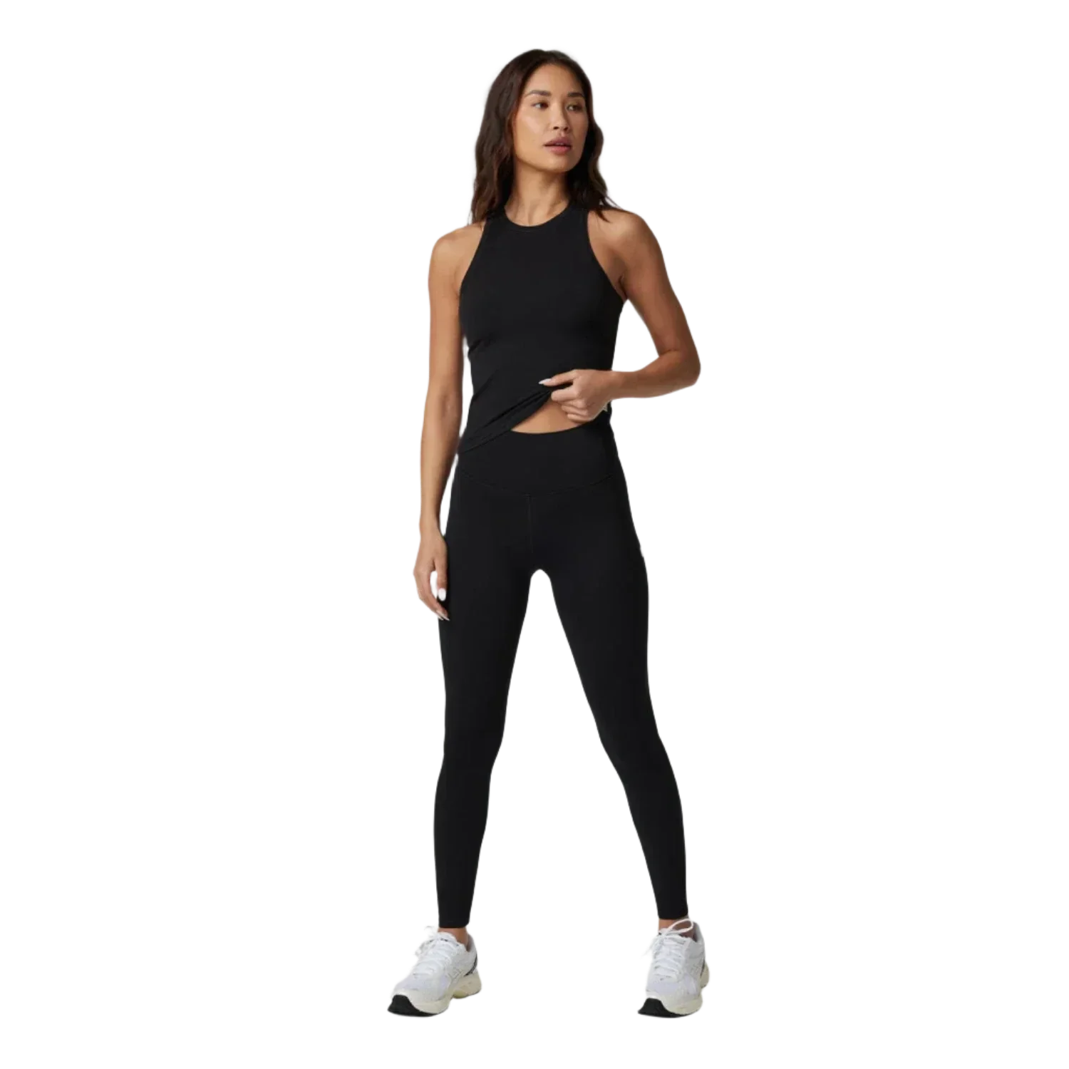 Vuori 02. WOMENS APPAREL - WOMENS SS SHIRTS - WOMENS TANK ACTIVE Women's Vuori AllTheFeels™ Crew Tank BLK BLACK