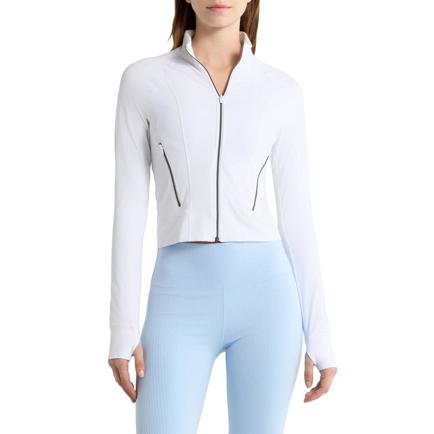 Vuori 02. WOMENS APPAREL - WOMENS JACKETS - WOMENS JACKETS CASUAL Women's Vuori AllTheForm™ Fitness Jacket WHT WHITE