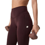 Vuori 02. WOMENS APPAREL - WOMENS PANTS - WOMENS PANTS LEGGINGS Women's Vuori AllTheForm Pocket Legging RSN RAISIN