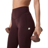 Vuori 02. WOMENS APPAREL - WOMENS PANTS - WOMENS PANTS LEGGINGS Women's Vuori AllTheForm Pocket Legging RSN RAISIN