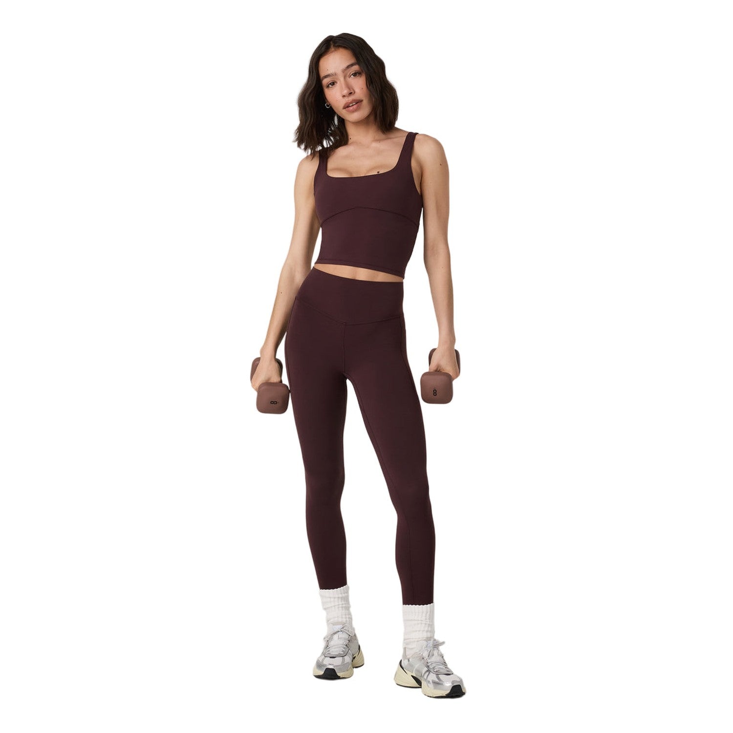 Vuori 02. WOMENS APPAREL - WOMENS PANTS - WOMENS PANTS LEGGINGS Women's Vuori AllTheForm Pocket Legging RSN RAISIN