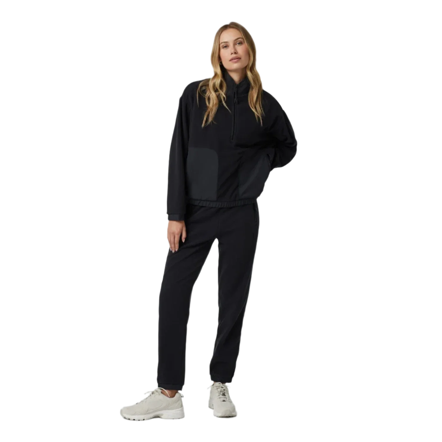 Vuori 02. WOMENS APPAREL - WOMENS HOODIES|SWEATERS - WOMENS PO Q ZIP Women's Aspen Half Zip BLK BLACK