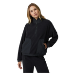 Vuori 02. WOMENS APPAREL - WOMENS HOODIES|SWEATERS - WOMENS PO Q ZIP Women's Aspen Half Zip BLK BLACK