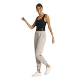 Vuori 02. WOMENS APPAREL - WOMENS PANTS - WOMENS PANTS LOUNGE Women's Boyfriend Jogger HOY OYSTER HEATHER