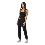 Vuori 02. WOMENS APPAREL - WOMENS PANTS - WOMENS PANTS LOUNGE Women's Boyfriend Jogger HBK BLACK HEATHER