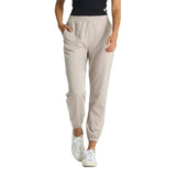 Vuori 02. WOMENS APPAREL - WOMENS PANTS - WOMENS PANTS LOUNGE Women's Boyfriend Jogger HOY OYSTER HEATHER