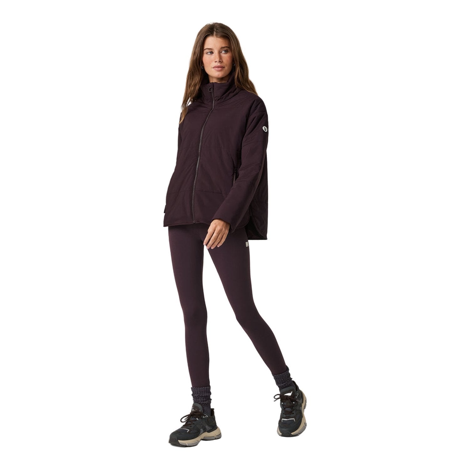 Vuori 02. WOMENS APPAREL - WOMENS JACKETS - WOMENS JACKETS INSULATED Women's Canyon Insulated Jacket RSN RAISIN