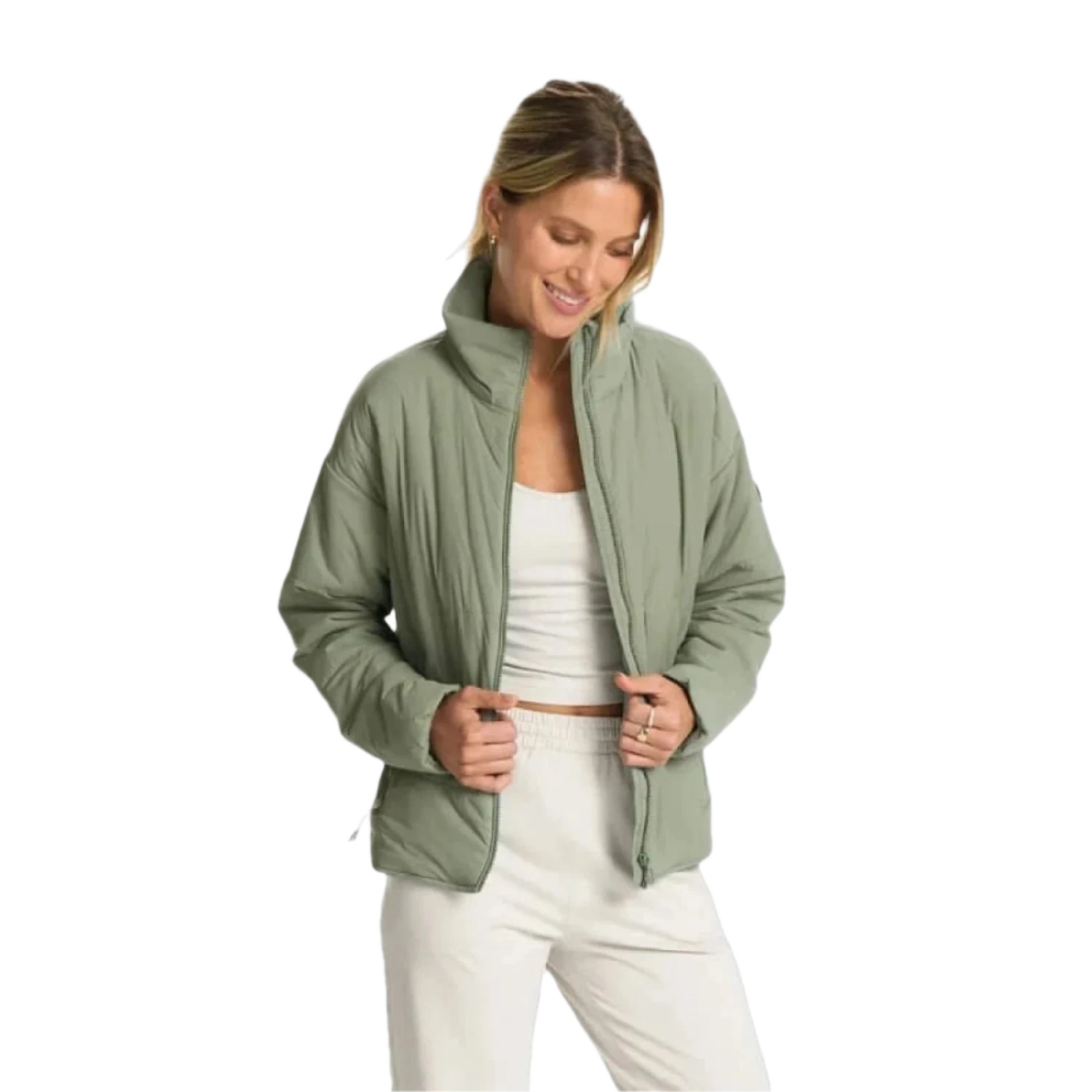 Vuori 02. WOMENS APPAREL - WOMENS JACKETS - WOMENS JACKETS INSULATED Women's Canyon Insulated Jacket PISTACHIO