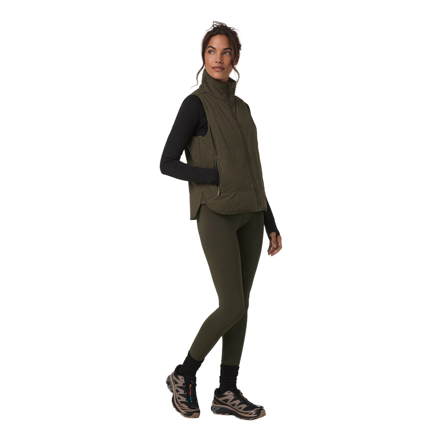 Vuori 02. WOMENS APPAREL - WOMENS VEST - WOMENS VEST INSULATED Women's Canyon Insulated Vest OLV OLIVE