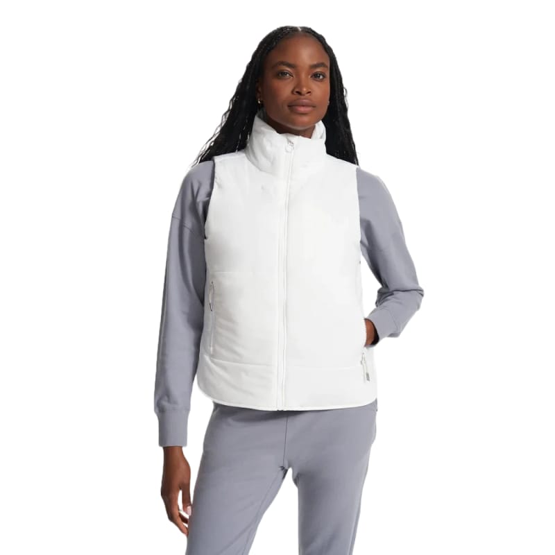 Vuori 06. W. INSULATION_FLEECE - W. VEST Women's Canyon Insulated Vest WHT WHITE