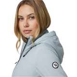 Vuori 02. WOMENS APPAREL - WOMENS JACKETS - WOMENS JACKETS FLEECE Women's Chilled Out Full Zip CBL CHALK BLUE