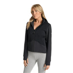 Vuori 02. WOMENS APPAREL - WOMENS JACKETS - WOMENS JACKETS FLEECE Women's Chilled Out Full Zip WBL WASHED BLACK