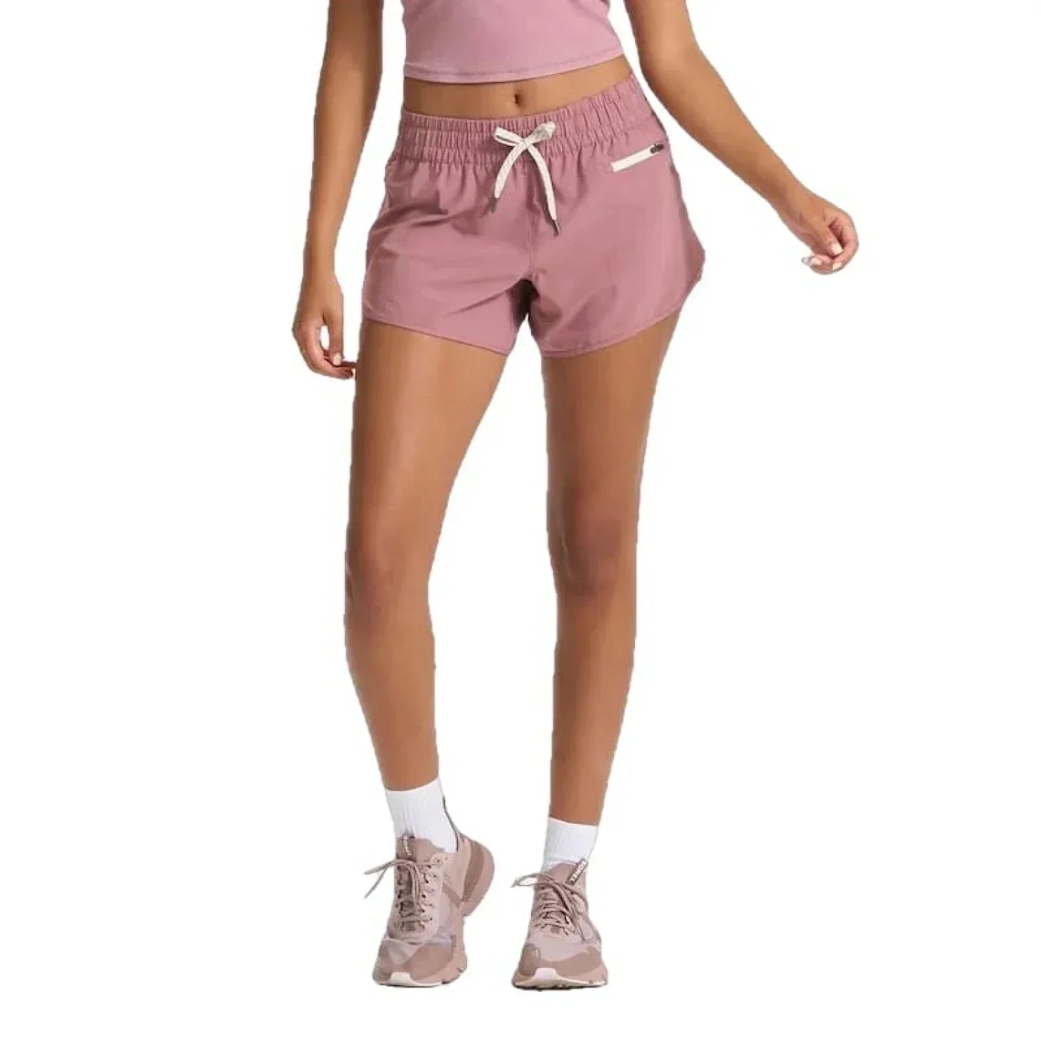 Vuori 02. WOMENS APPAREL - WOMENS SHORTS - WOMENS SHORTS ACTIVE Women's Clementine Short 2.0 - 4 in MAR MARSALA