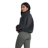 Vuori 02. WOMENS APPAREL - WOMENS JACKETS - WOMENS JACKETS FLEECE Women's Cozy Sherpa Jacket CHARCOAL