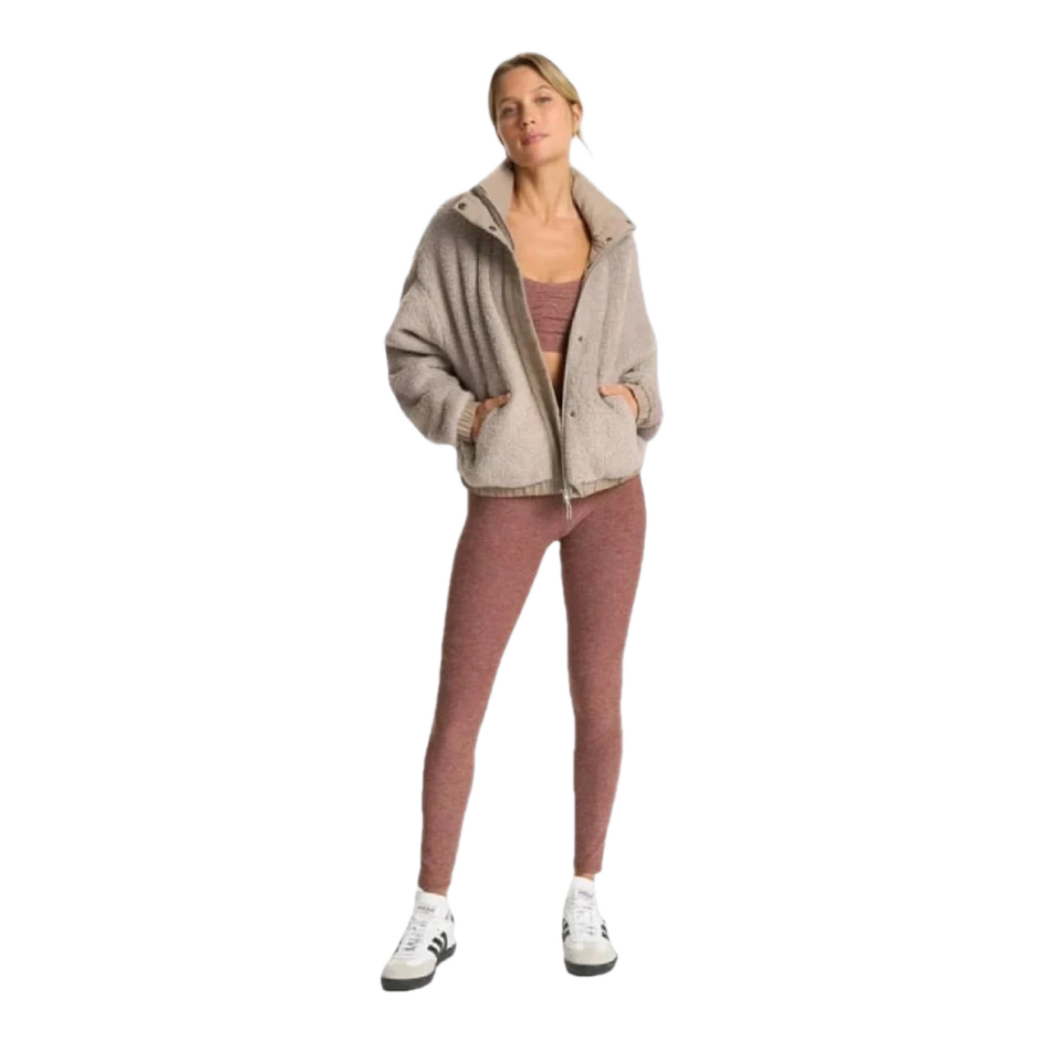 Vuori 02. WOMENS APPAREL - WOMENS JACKETS - WOMENS JACKETS FLEECE Women's Cozy Sherpa Jacket GPH GRAPHITE