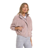 Vuori 02. WOMENS APPAREL - WOMENS JACKETS - WOMENS JACKETS FLEECE Women's Cozy Sherpa Jacket UMBER