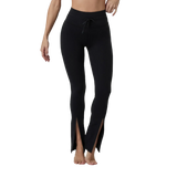 Vuori 02. WOMENS APPAREL - WOMENS PANTS - WOMENS PANTS CASUAL Women's Daily Split Flare BLK BLACK