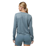 Vuori 02. WOMENS APPAREL - WOMENS LS SHIRTS - WOMENS LS ACTIVE Women's Daydream Crew HAB SMOKE BLUE HEATHER