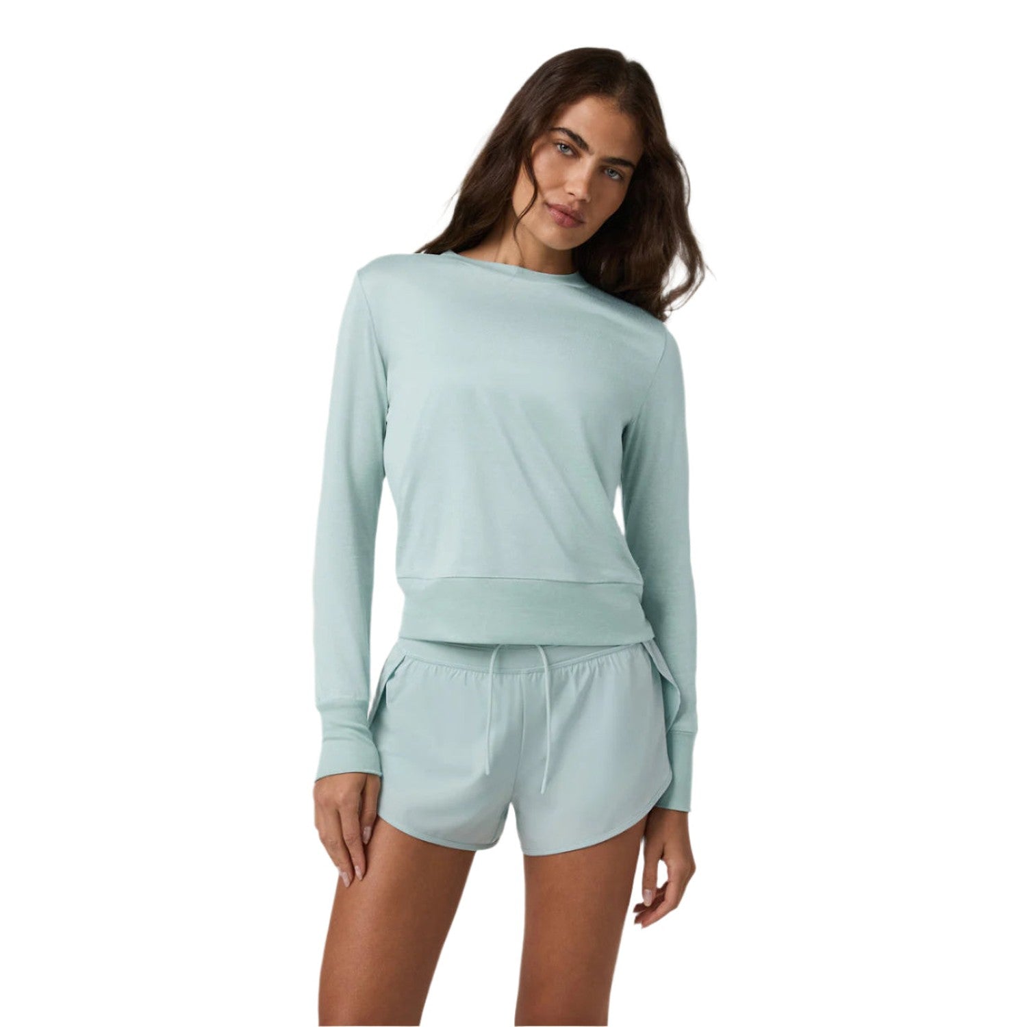 Vuori 02. WOMENS APPAREL - WOMENS LS SHIRTS - WOMENS LS ACTIVE Women's Daydream Crew SMH SPEARMINT HEATHER