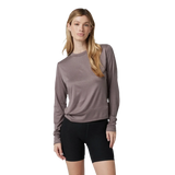 Vuori 02. WOMENS APPAREL - WOMENS LS SHIRTS - WOMENS LS ACTIVE Women's Daydream Crew HAH HAZEL HEATHER