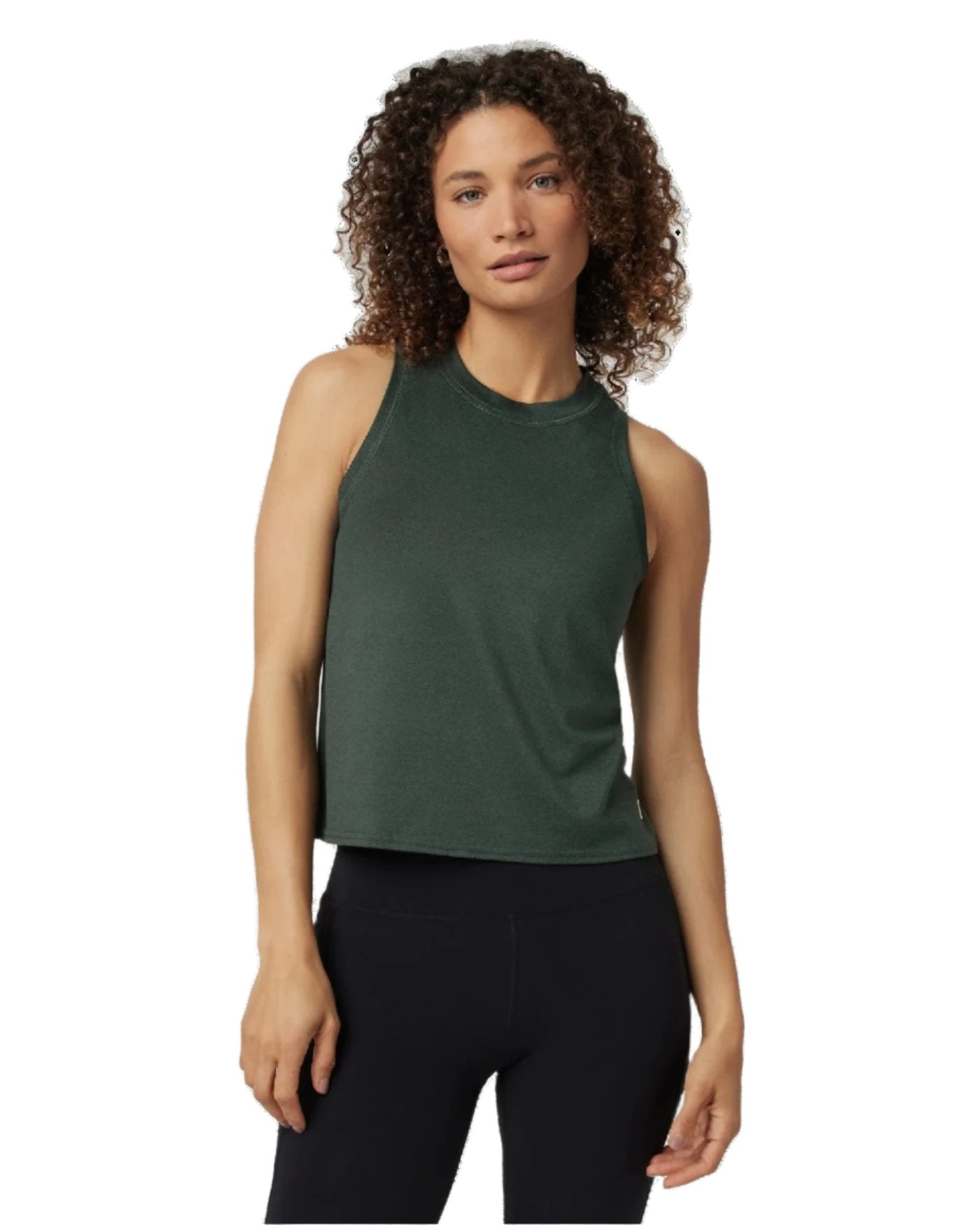 Vuori 02. WOMENS APPAREL - WOMENS SS SHIRTS - WOMENS TANK ACTIVE Women's Energy Top HAN ASPEN HEATHER