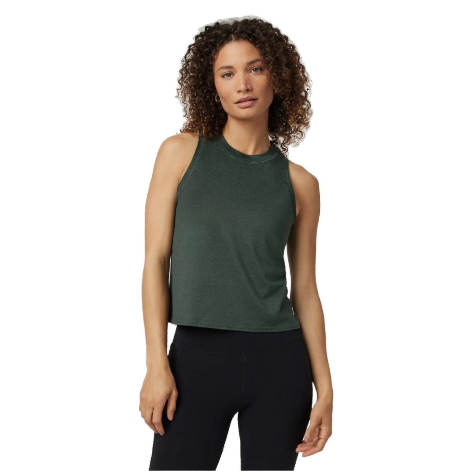 Vuori 02. WOMENS APPAREL - WOMENS SS SHIRTS - WOMENS TANK ACTIVE Women's Energy Top HAN ASPEN HEATHER