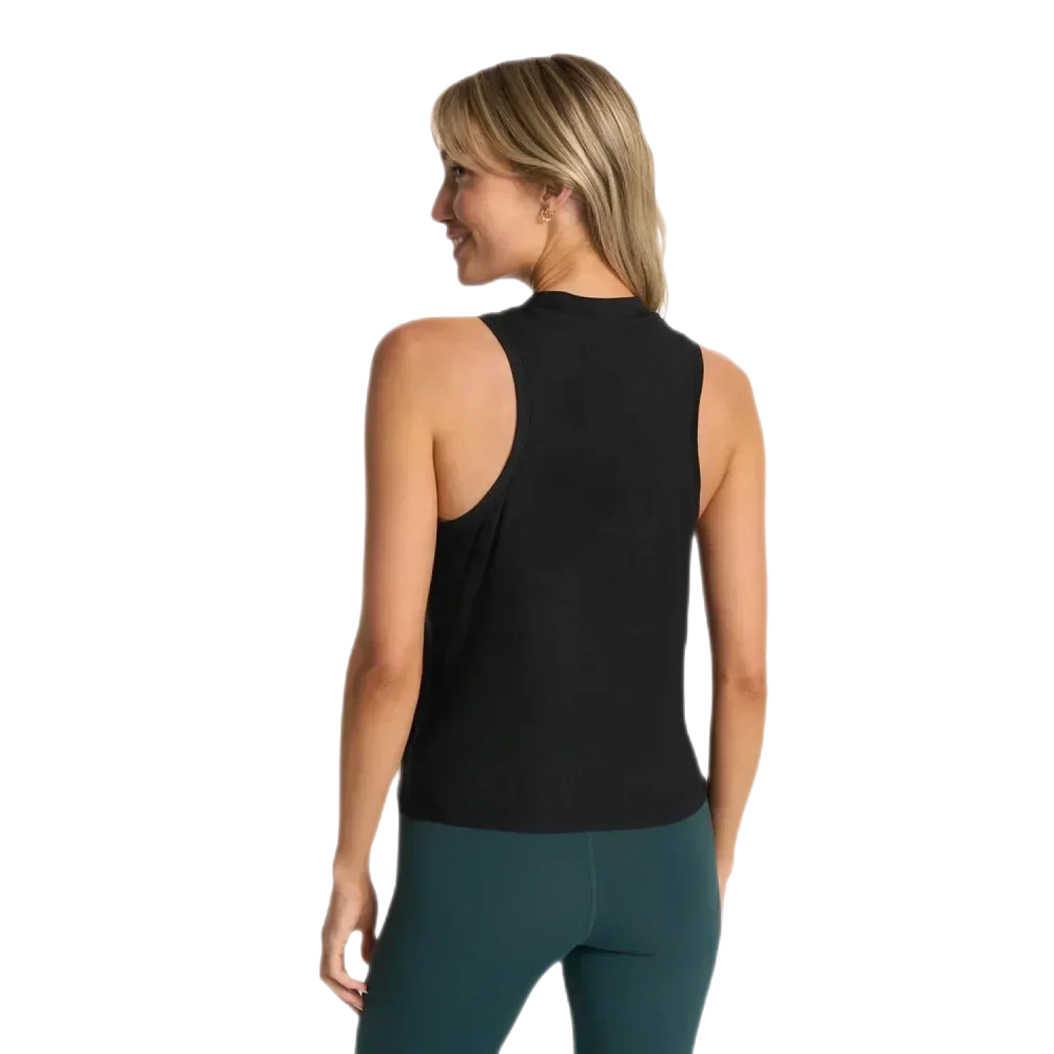 Vuori 02. WOMENS APPAREL - WOMENS SS SHIRTS - WOMENS TANK ACTIVE Women's Energy Top Long BLK BLACK