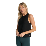 Vuori 02. WOMENS APPAREL - WOMENS SS SHIRTS - WOMENS TANK ACTIVE Women's Energy Top Long BLK BLACK