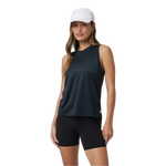 Vuori 02. WOMENS APPAREL - WOMENS SS SHIRTS - WOMENS TANK ACTIVE Women's Energy Top Long HBK BLACK HEATHER