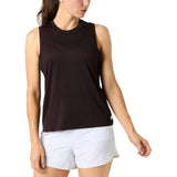 Vuori 02. WOMENS APPAREL - WOMENS SS SHIRTS - WOMENS TANK ACTIVE Women's Energy Top Long RSN RAISIN