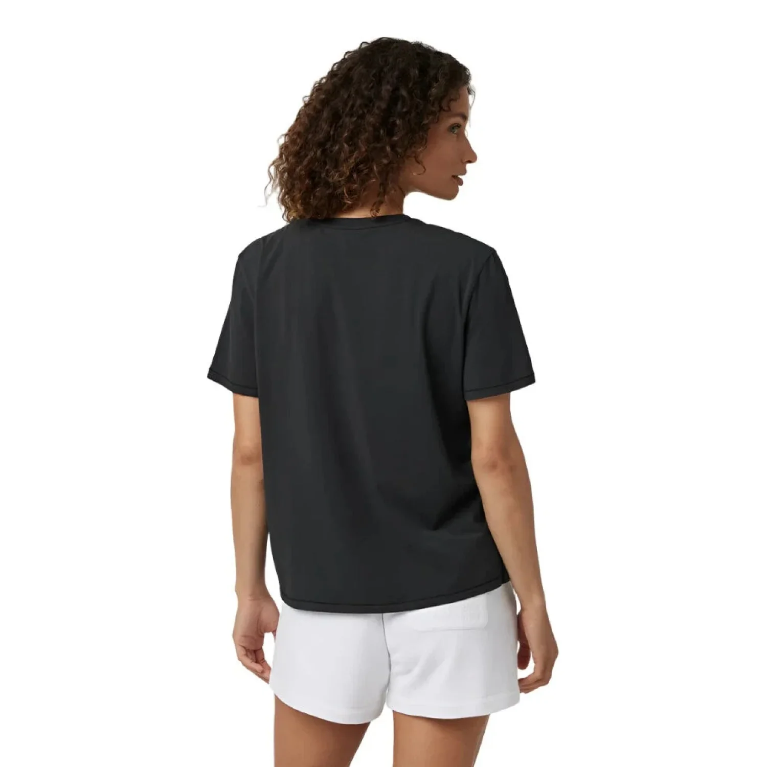 Vuori 02. WOMENS APPAREL - WOMENS SS SHIRTS - WOMENS SS CASUAL Women's Feather Tee WBL WASHED BLACK