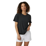 Vuori 02. WOMENS APPAREL - WOMENS SS SHIRTS - WOMENS SS CASUAL Women's Feather Tee WBL WASHED BLACK