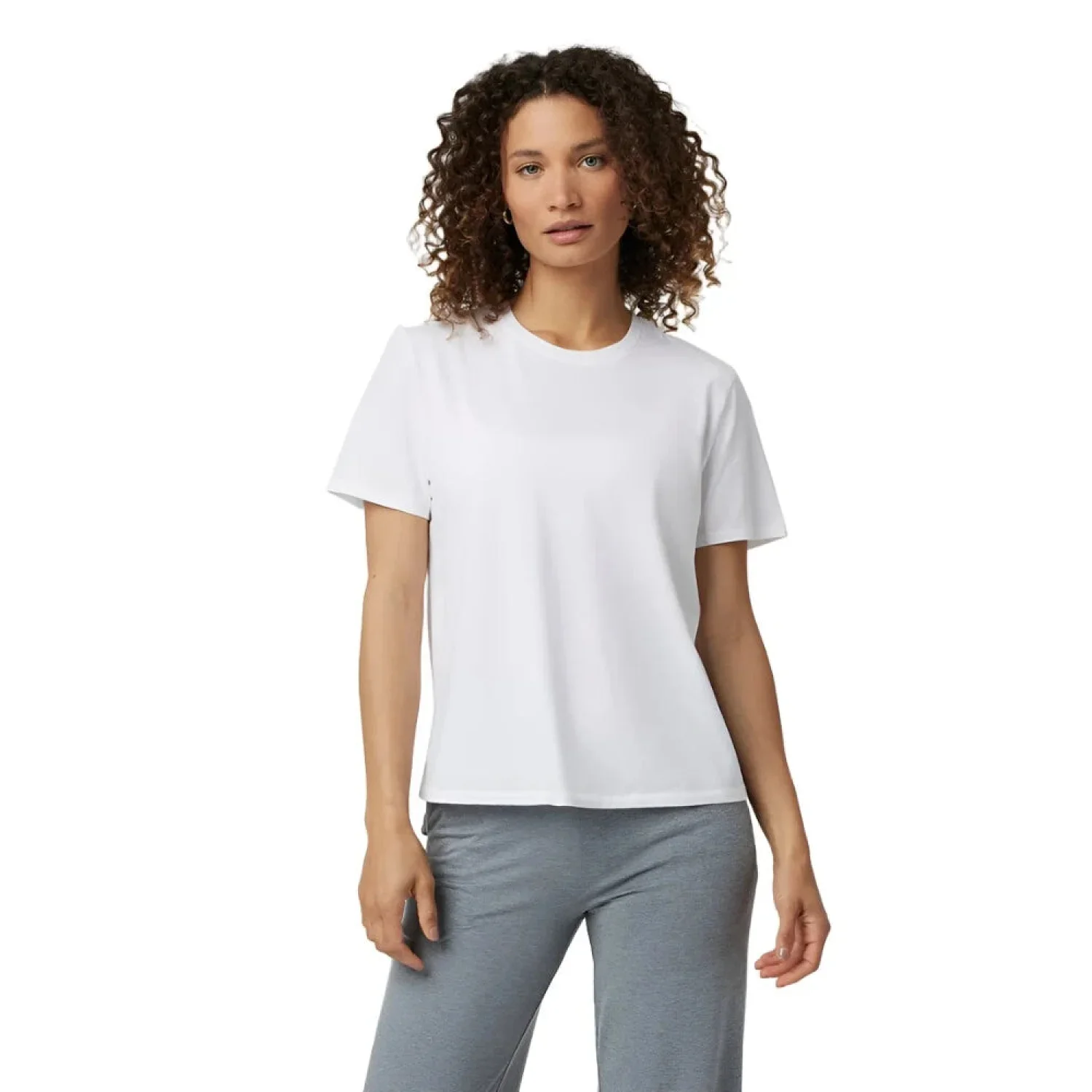 Vuori 02. WOMENS APPAREL - WOMENS SS SHIRTS - WOMENS SS CASUAL Women's Feather Tee WHT WHITE