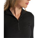 Vuori 02. WOMENS APPAREL - WOMENS HOODIES|SWEATERS - WOMENS PO Q ZIP Women's Halo Essential Half Zip HBK BLACK HEATHER