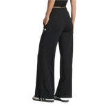 Vuori 02. WOMENS APPAREL - WOMENS PANTS - WOMENS PANTS CASUAL Women's Halo Essential Wideleg HBK BLACK HEATHER