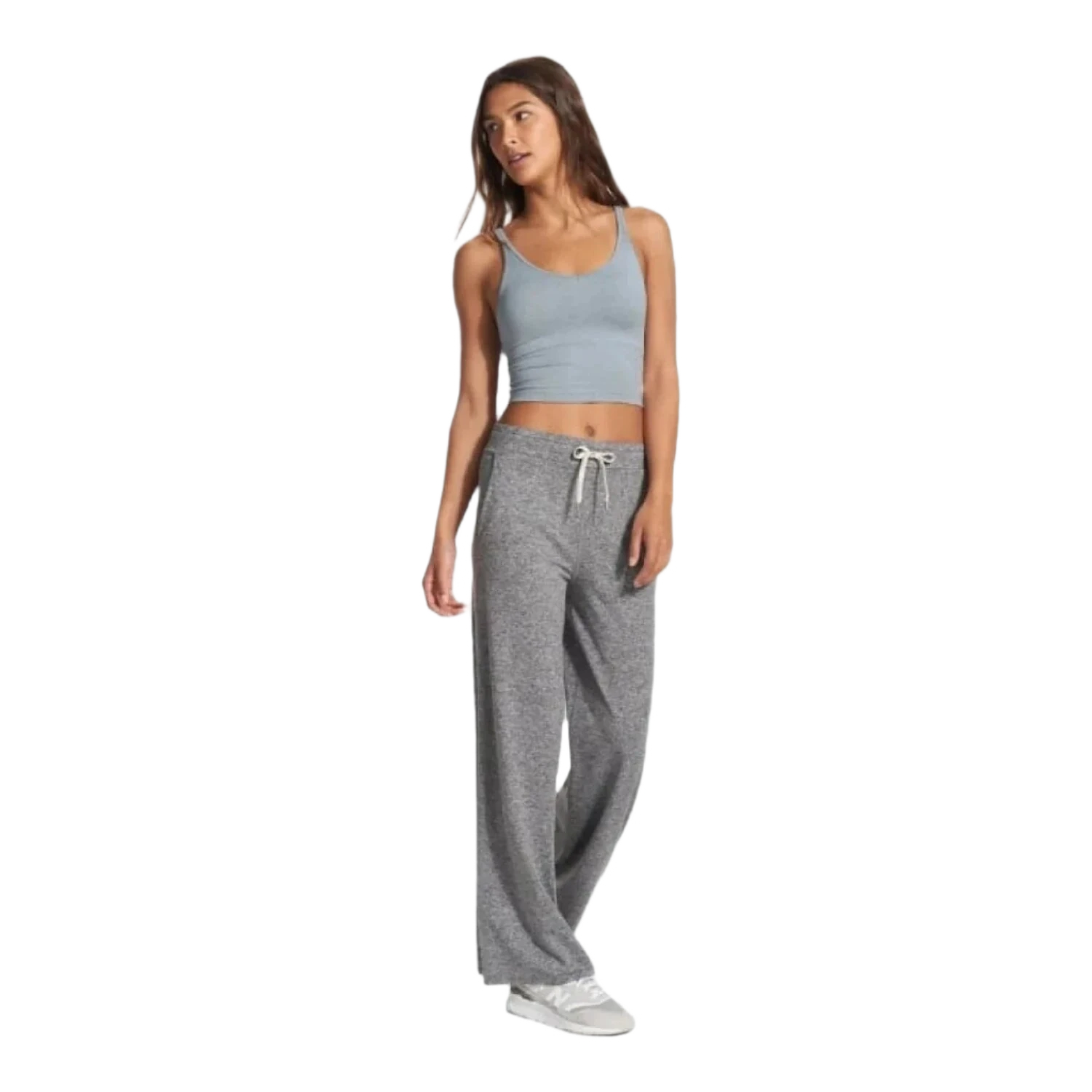 Vuori 02. WOMENS APPAREL - WOMENS PANTS - WOMENS PANTS CASUAL Women's Halo Essential Wideleg HTG HEATHER GREY