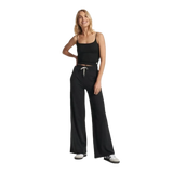 Vuori 02. WOMENS APPAREL - WOMENS PANTS - WOMENS PANTS CASUAL Women's Halo Essential Wideleg HBK BLACK HEATHER