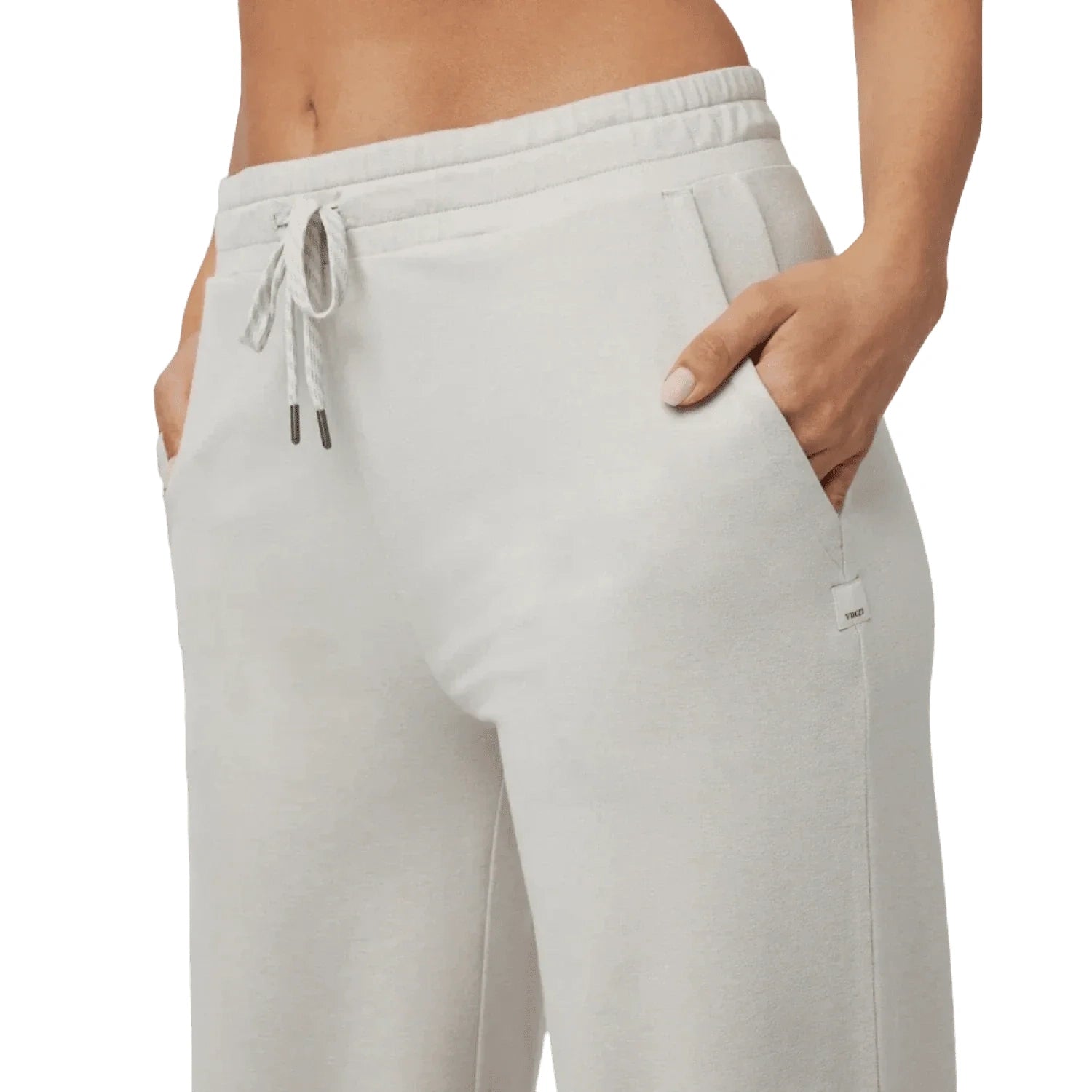 Vuori 02. WOMENS APPAREL - WOMENS PANTS - WOMENS PANTS CASUAL Women's Halo Essential Wideleg Pant HEE ECRU HEATHER