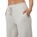 Vuori 02. WOMENS APPAREL - WOMENS PANTS - WOMENS PANTS CASUAL Women's Halo Essential Wideleg Pant HEE ECRU HEATHER