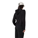 Vuori 02. WOMENS APPAREL - WOMENS HOODIES|SWEATERS - WOMENS PO HOODY Women's Halo Modern Full Zip Hoodie SBK SOLID BLACK