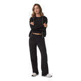 Vuori 02. WOMENS APPAREL - WOMENS PANTS - WOMENS PANTS CASUAL Women's Halo Modern Straight Leg Pant SBK SOLID BLACK