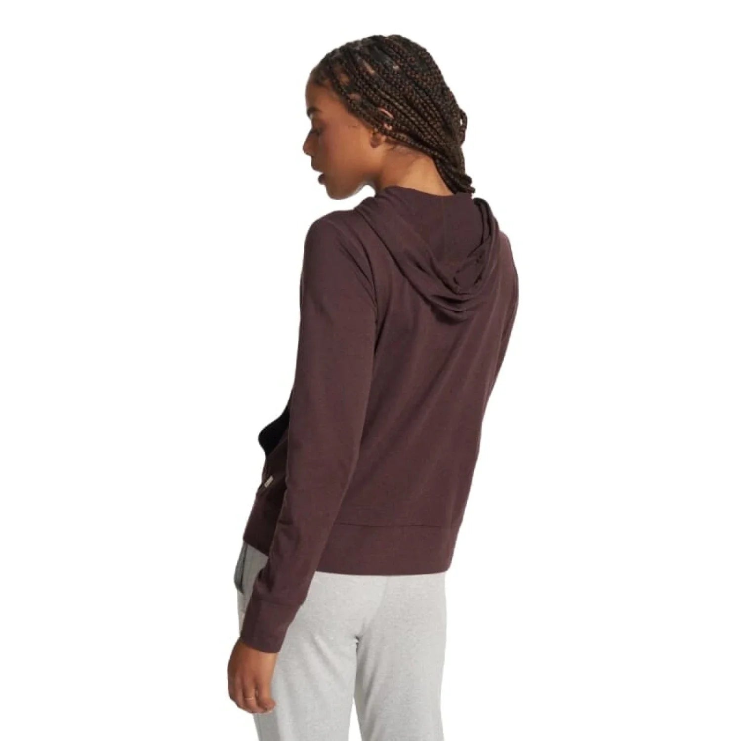 Vuori 02. WOMENS APPAREL - WOMENS LS SHIRTS - WOMENS LS HOODY Women's Halo Performance Hoodie 2.0 HMH MAHOGANY HEATHER