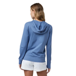 Vuori 02. WOMENS APPAREL - WOMENS LS SHIRTS - WOMENS LS HOODY Women's Halo Performance Hoodie 2.0 HBQ BLUE QUARTZ HEATHER