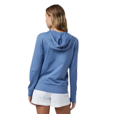 Vuori 02. WOMENS APPAREL - WOMENS LS SHIRTS - WOMENS LS HOODY Women's Halo Performance Hoodie 2.0 HBQ BLUE QUARTZ HEATHER